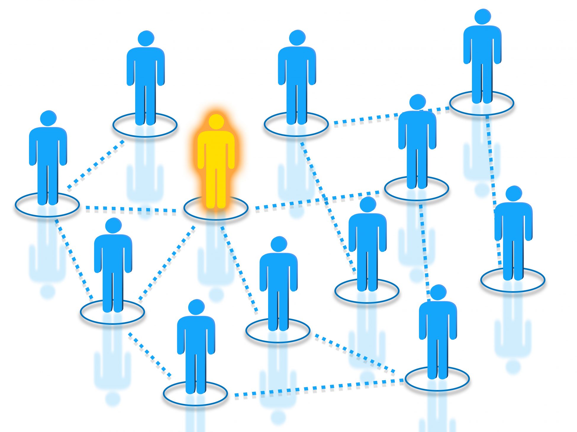 Human resources network icons concept