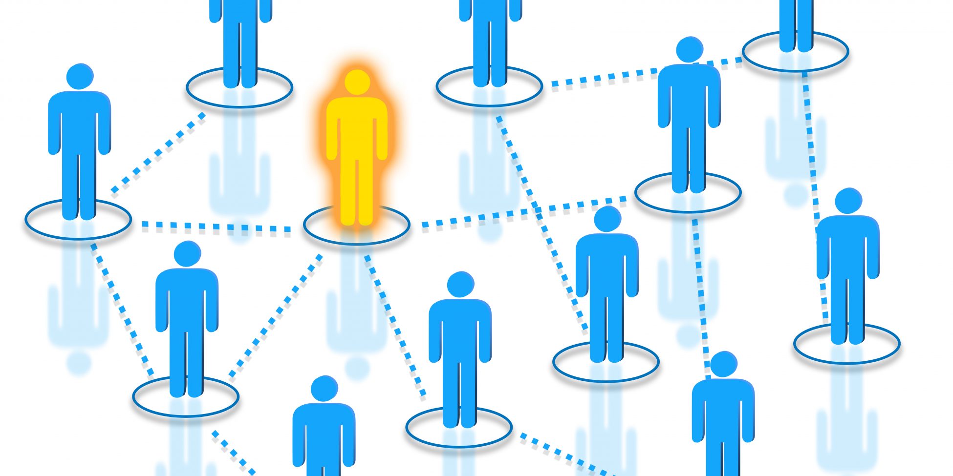 Human resources network icons concept